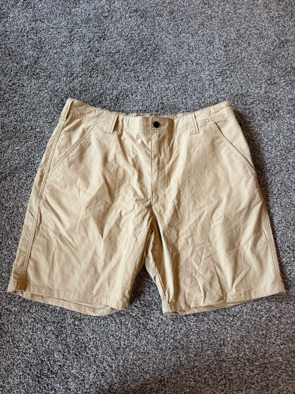 Wrangler Men's Khaki Flat Front Shorts